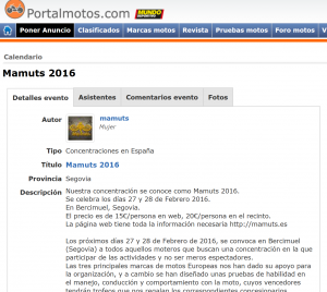 Articulo Mamuts 2016 en Portal Motos